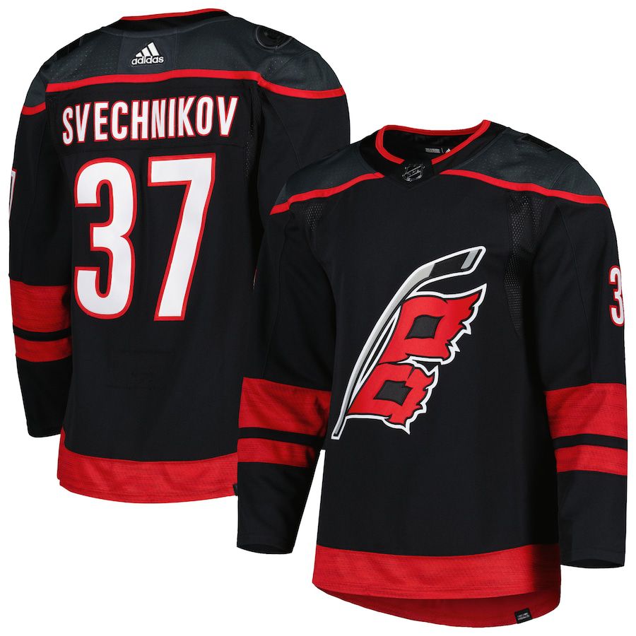 Men Carolina Hurricanes #37 Andrei Svechnikov adidas Black Alternate Primegreen Authentic Pro Player NHL Jersey->carolina hurricanes->NHL Jersey